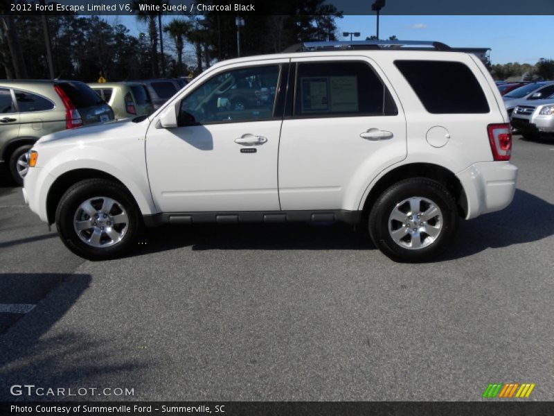 White Suede / Charcoal Black 2012 Ford Escape Limited V6