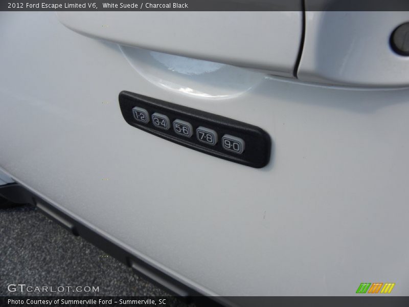 White Suede / Charcoal Black 2012 Ford Escape Limited V6