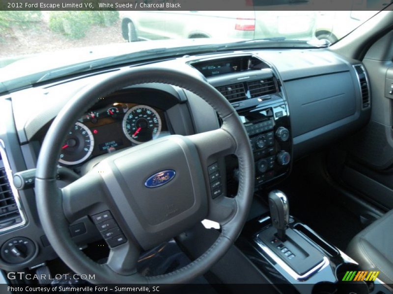 White Suede / Charcoal Black 2012 Ford Escape Limited V6