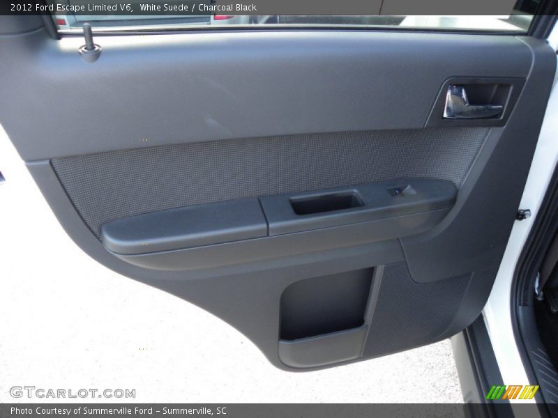 White Suede / Charcoal Black 2012 Ford Escape Limited V6