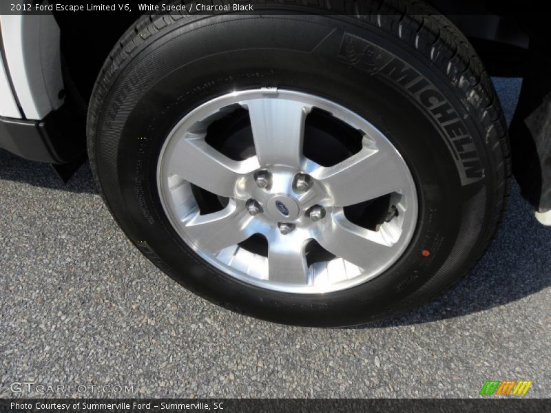 White Suede / Charcoal Black 2012 Ford Escape Limited V6