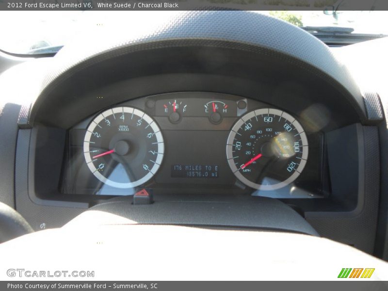 White Suede / Charcoal Black 2012 Ford Escape Limited V6