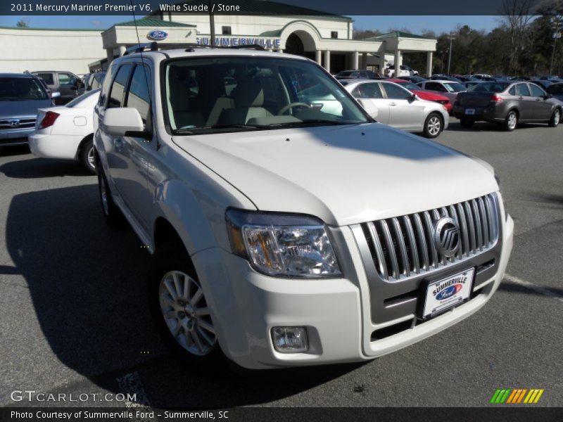 White Suede / Stone 2011 Mercury Mariner Premier V6