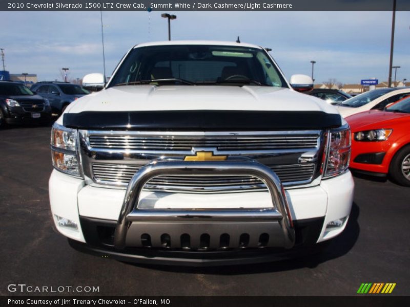 Summit White / Dark Cashmere/Light Cashmere 2010 Chevrolet Silverado 1500 LTZ Crew Cab