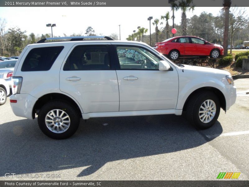 White Suede / Stone 2011 Mercury Mariner Premier V6