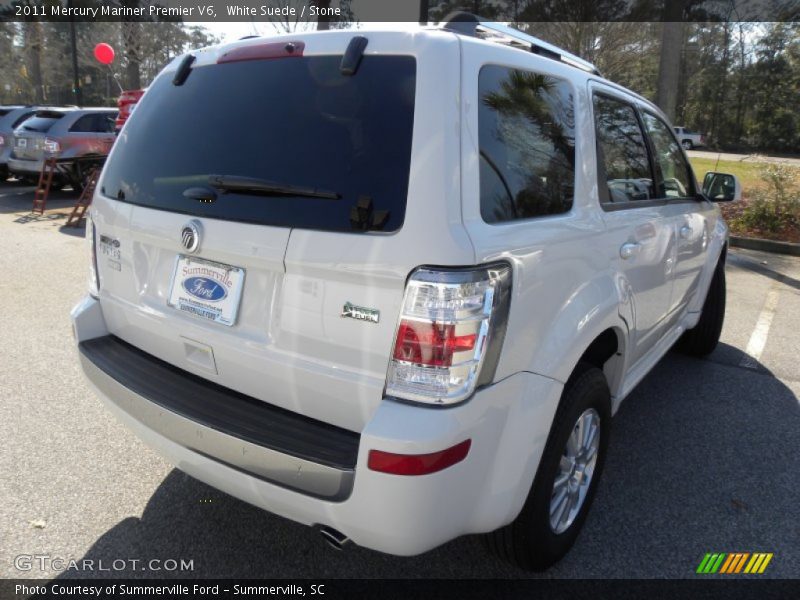 White Suede / Stone 2011 Mercury Mariner Premier V6