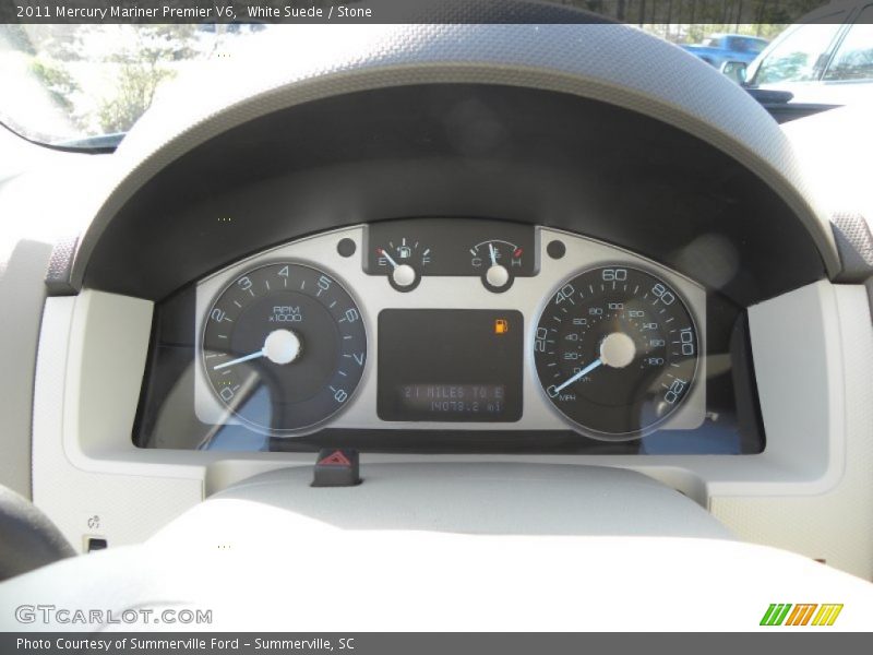 White Suede / Stone 2011 Mercury Mariner Premier V6