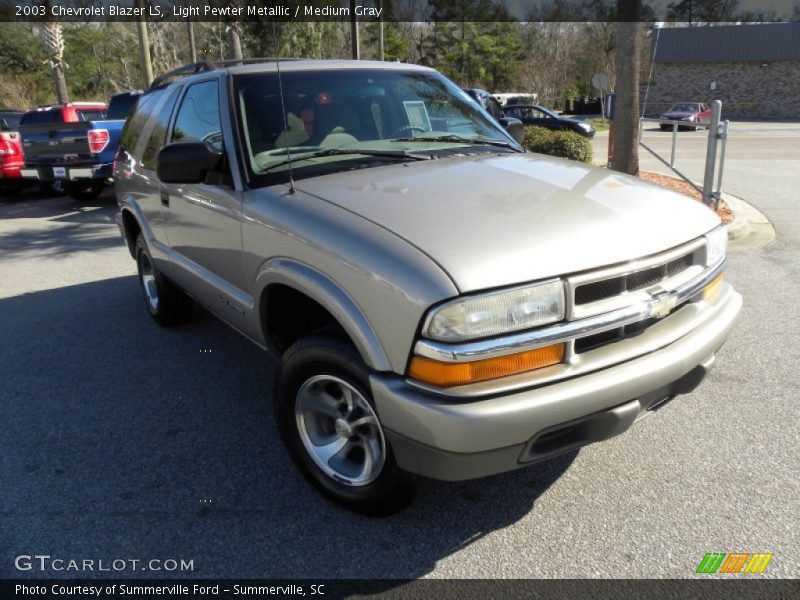 Light Pewter Metallic / Medium Gray 2003 Chevrolet Blazer LS
