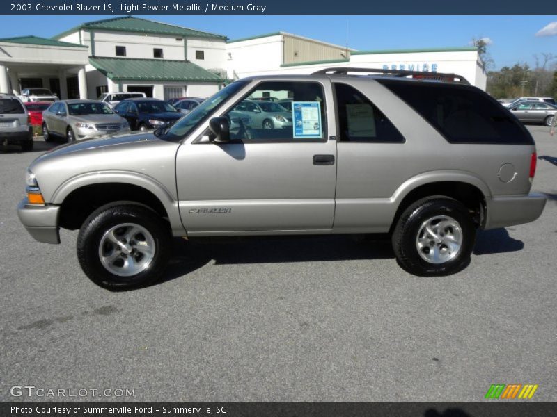 Light Pewter Metallic / Medium Gray 2003 Chevrolet Blazer LS