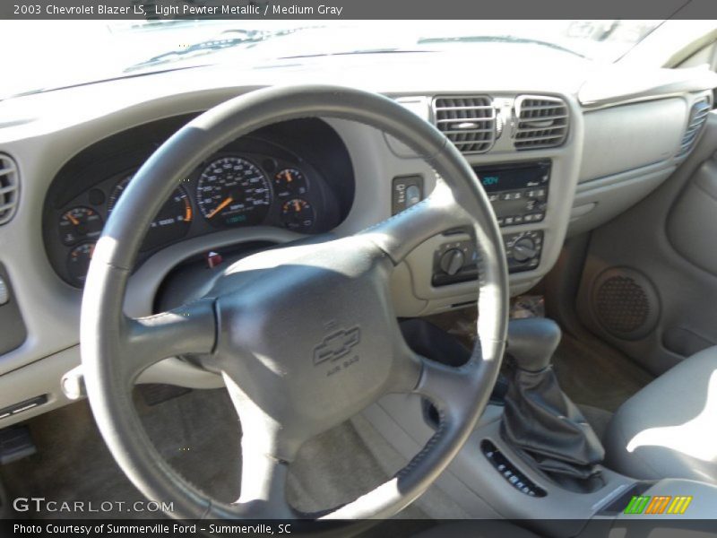 Light Pewter Metallic / Medium Gray 2003 Chevrolet Blazer LS