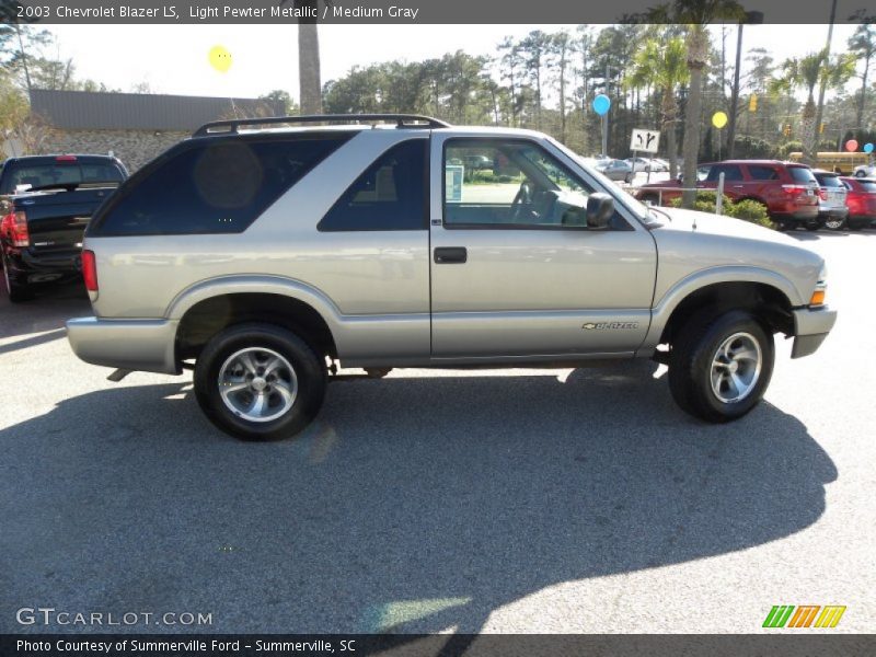 Light Pewter Metallic / Medium Gray 2003 Chevrolet Blazer LS
