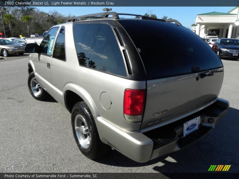 Light Pewter Metallic / Medium Gray 2003 Chevrolet Blazer LS
