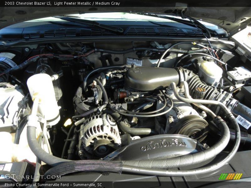 Light Pewter Metallic / Medium Gray 2003 Chevrolet Blazer LS