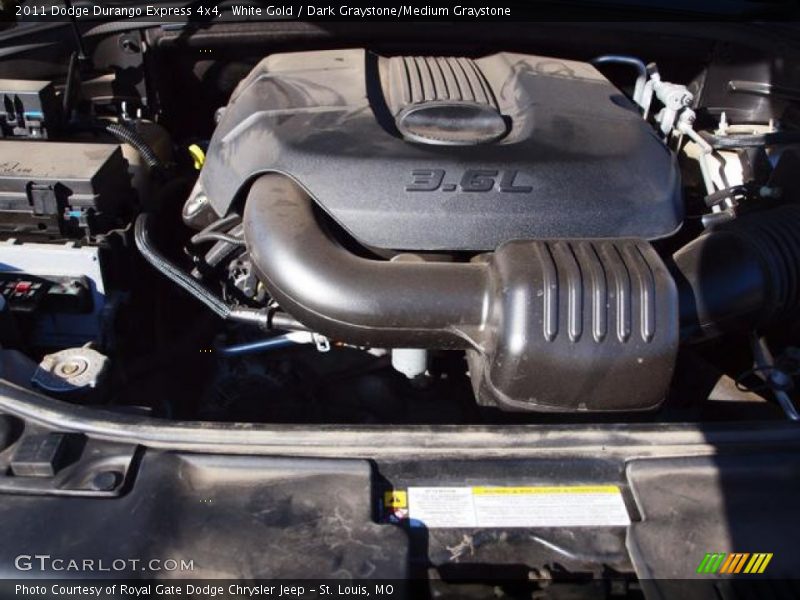 White Gold / Dark Graystone/Medium Graystone 2011 Dodge Durango Express 4x4