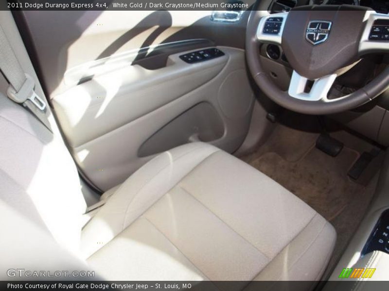 White Gold / Dark Graystone/Medium Graystone 2011 Dodge Durango Express 4x4