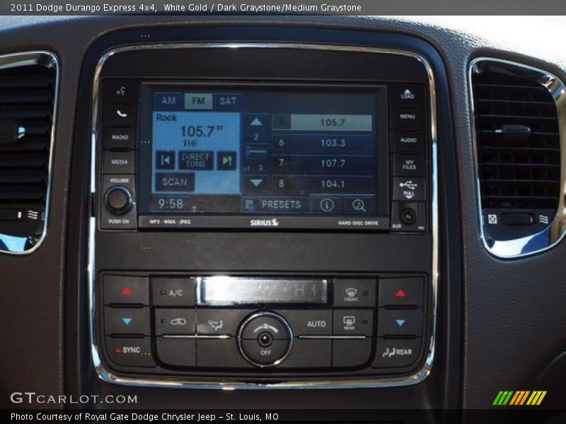 White Gold / Dark Graystone/Medium Graystone 2011 Dodge Durango Express 4x4