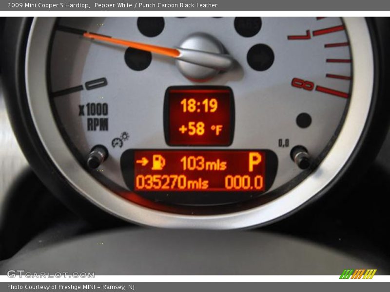 Pepper White / Punch Carbon Black Leather 2009 Mini Cooper S Hardtop