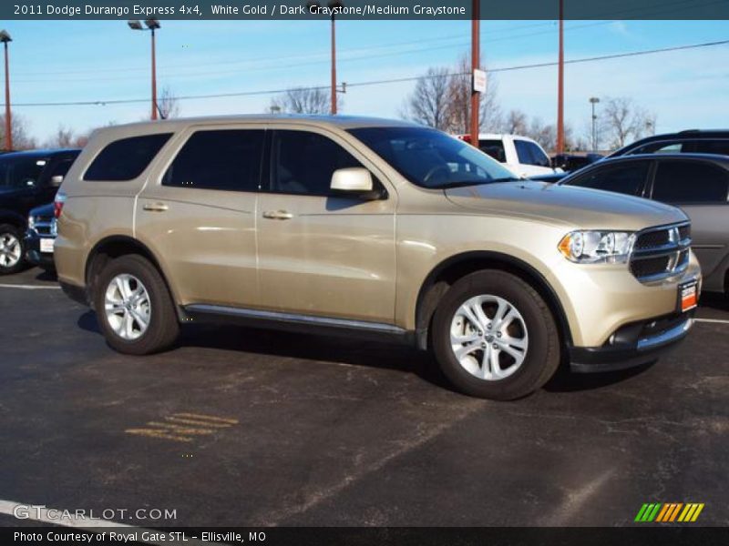 White Gold / Dark Graystone/Medium Graystone 2011 Dodge Durango Express 4x4