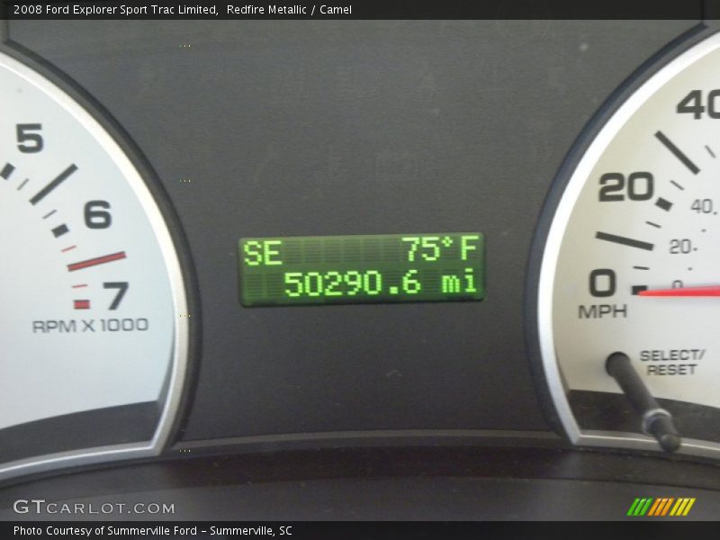 Redfire Metallic / Camel 2008 Ford Explorer Sport Trac Limited