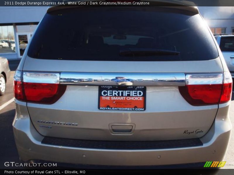 White Gold / Dark Graystone/Medium Graystone 2011 Dodge Durango Express 4x4
