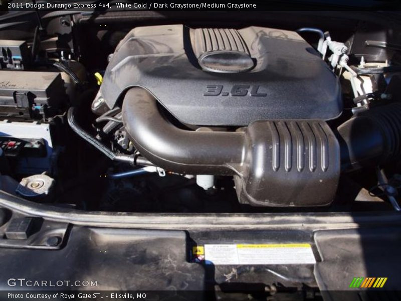 White Gold / Dark Graystone/Medium Graystone 2011 Dodge Durango Express 4x4