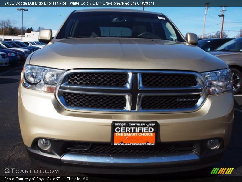 White Gold / Dark Graystone/Medium Graystone 2011 Dodge Durango Express 4x4