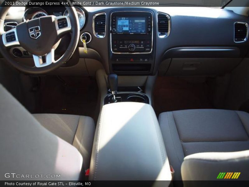 White Gold / Dark Graystone/Medium Graystone 2011 Dodge Durango Express 4x4