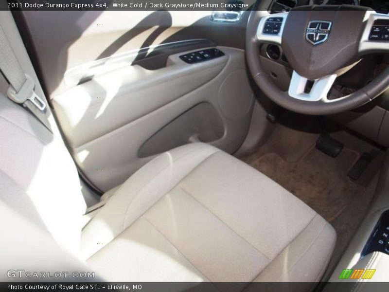 White Gold / Dark Graystone/Medium Graystone 2011 Dodge Durango Express 4x4