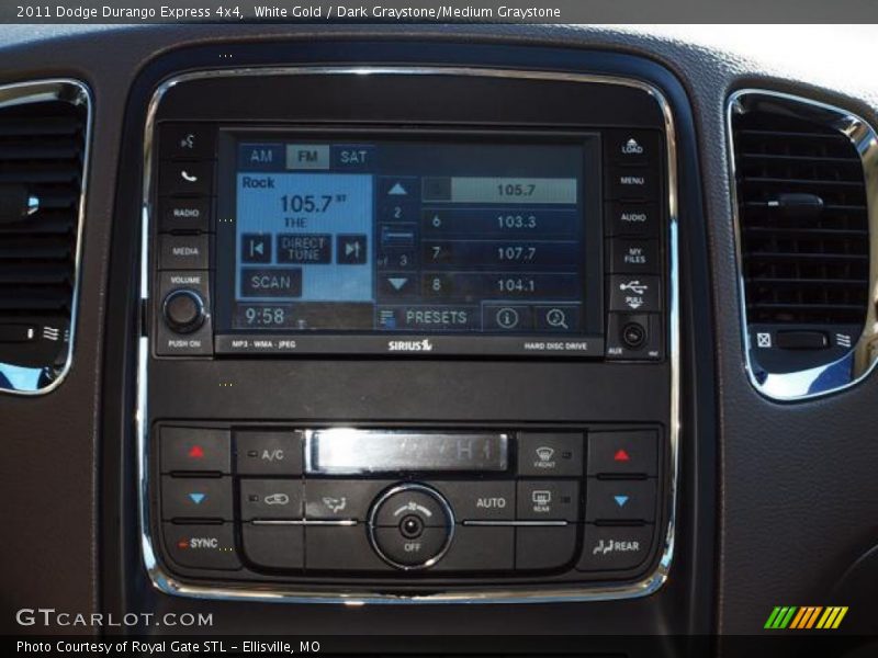 White Gold / Dark Graystone/Medium Graystone 2011 Dodge Durango Express 4x4