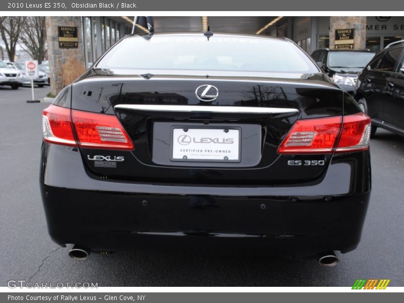Obsidian Black / Black 2010 Lexus ES 350