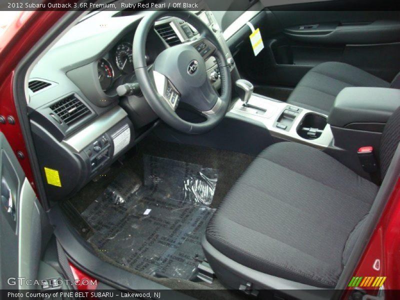 Ruby Red Pearl / Off Black 2012 Subaru Outback 3.6R Premium