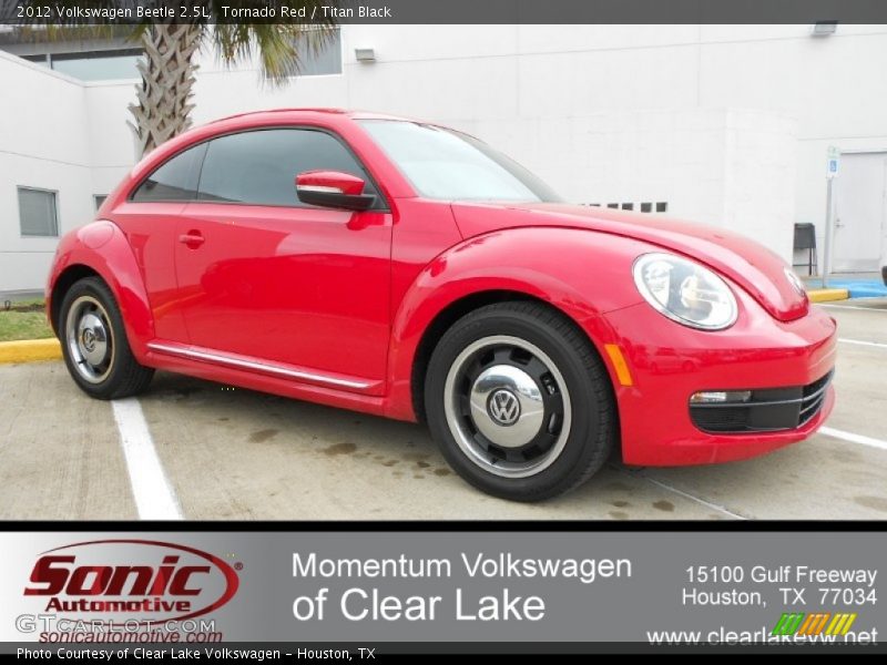 Tornado Red / Titan Black 2012 Volkswagen Beetle 2.5L