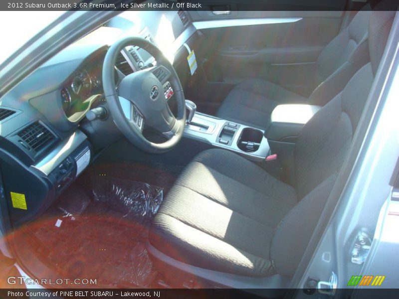 Ice Silver Metallic / Off Black 2012 Subaru Outback 3.6R Premium