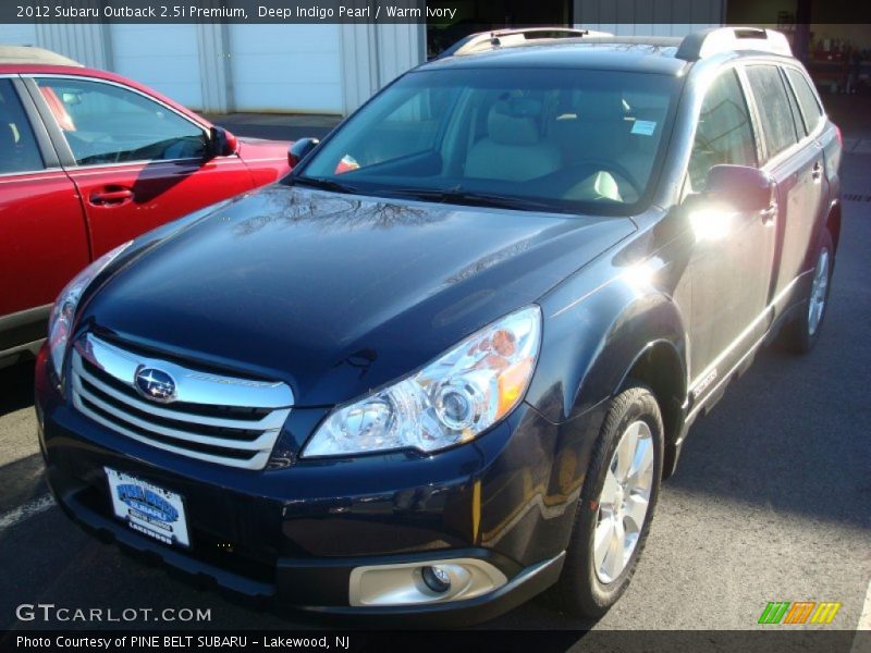 Deep Indigo Pearl / Warm Ivory 2012 Subaru Outback 2.5i Premium