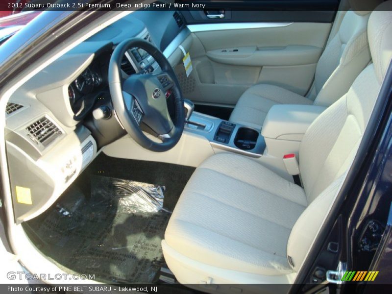 Deep Indigo Pearl / Warm Ivory 2012 Subaru Outback 2.5i Premium