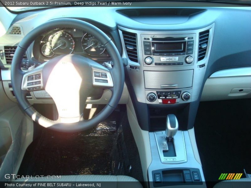 Deep Indigo Pearl / Warm Ivory 2012 Subaru Outback 2.5i Premium