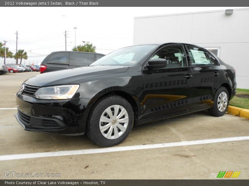 Black / Titan Black 2012 Volkswagen Jetta S Sedan