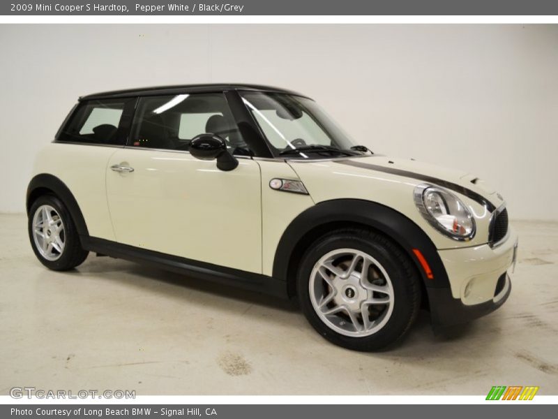 Pepper White / Black/Grey 2009 Mini Cooper S Hardtop