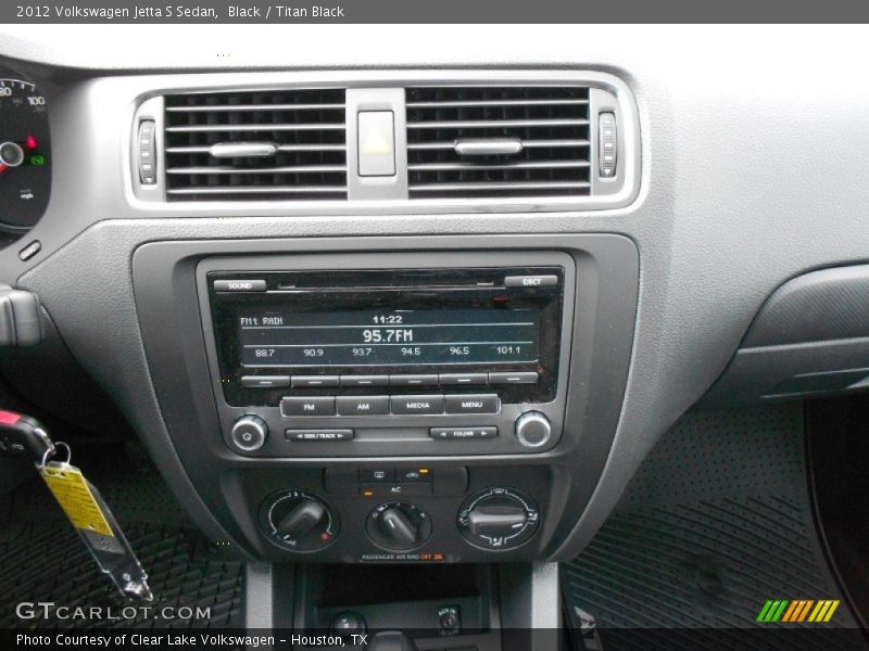 Black / Titan Black 2012 Volkswagen Jetta S Sedan