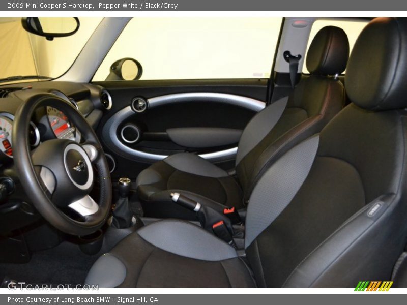 Pepper White / Black/Grey 2009 Mini Cooper S Hardtop