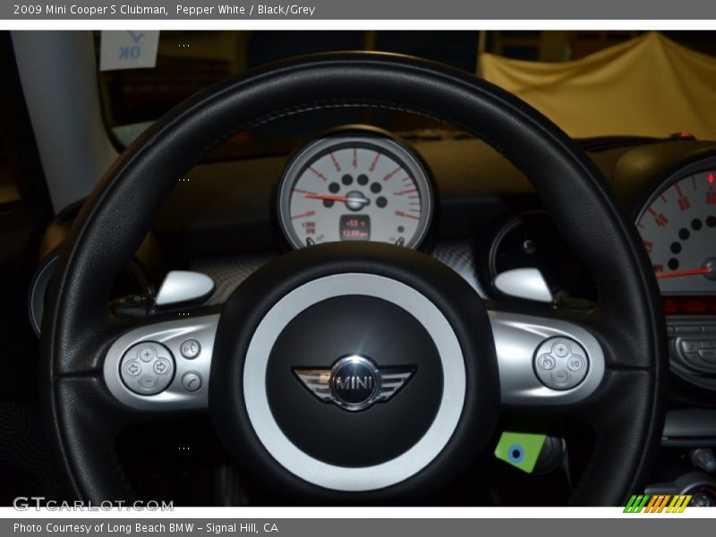 Pepper White / Black/Grey 2009 Mini Cooper S Clubman