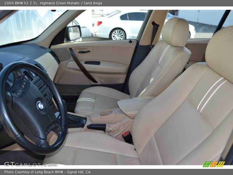 Highland Green Metallic / Sand Beige 2004 BMW X3 2.5i