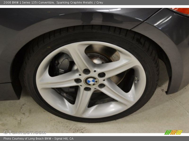 Sparkling Graphite Metallic / Grey 2008 BMW 1 Series 135i Convertible