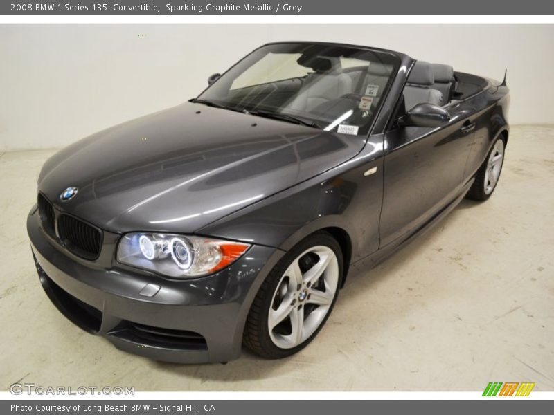 Sparkling Graphite Metallic / Grey 2008 BMW 1 Series 135i Convertible