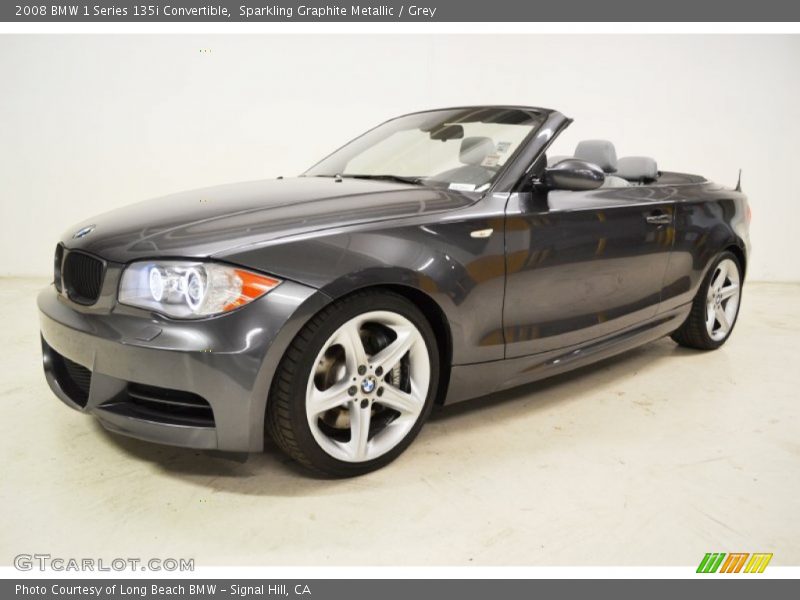 Sparkling Graphite Metallic / Grey 2008 BMW 1 Series 135i Convertible