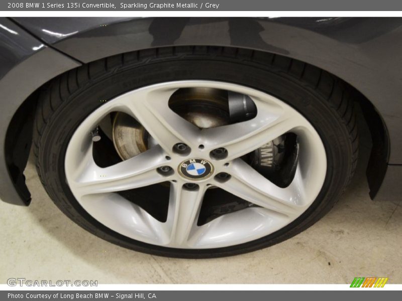 Sparkling Graphite Metallic / Grey 2008 BMW 1 Series 135i Convertible