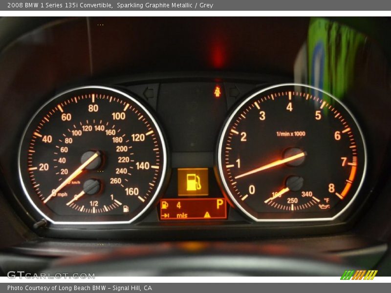  2008 1 Series 135i Convertible 135i Convertible Gauges