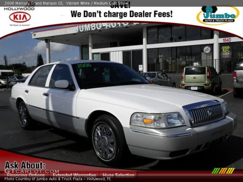 Vibrant White / Medium Light Stone 2006 Mercury Grand Marquis GS