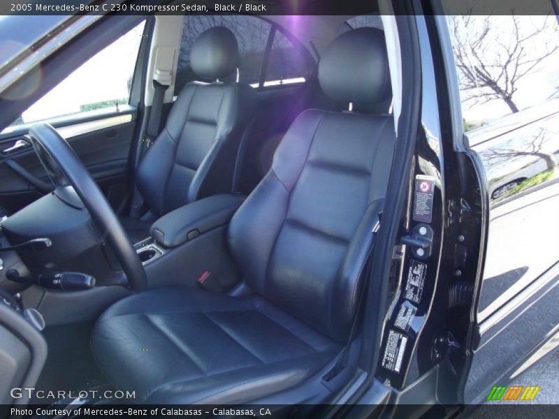 Black / Black 2005 Mercedes-Benz C 230 Kompressor Sedan