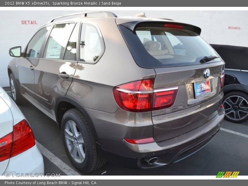 Sparkling Bronze Metallic / Sand Beige 2012 BMW X5 xDrive35i